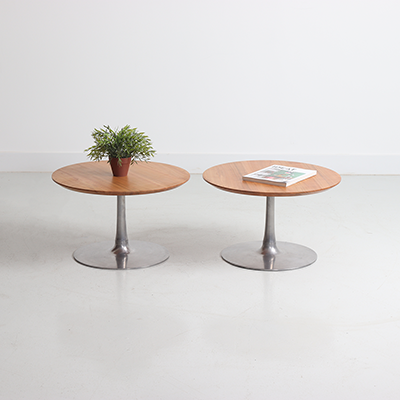 table basse ronde vintage