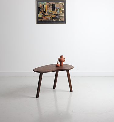 Table basse vintage forme organique