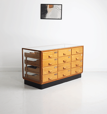 meuble de métier vintage présentoir chemisier