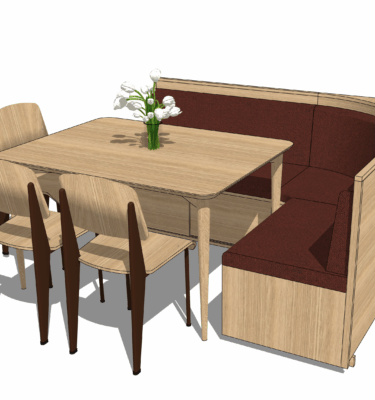 banquette d'angle sur mesure coin repas