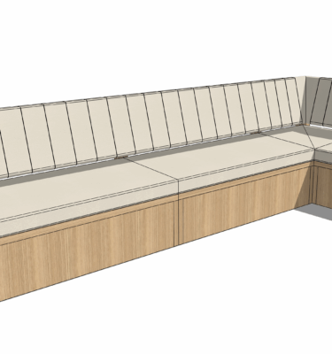 Banquette d'angle sur mesure tendance et design