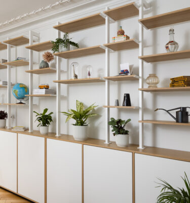 bibliothèque sur mesure pour des bureaux