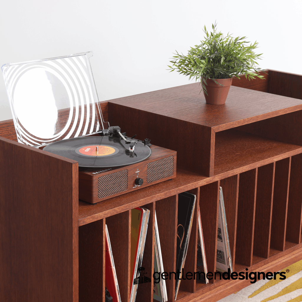 Meuble vinyle bois sur mesure